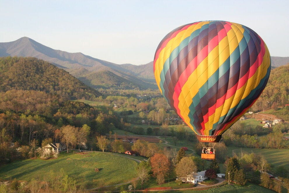Hot Air Balloon Ride.